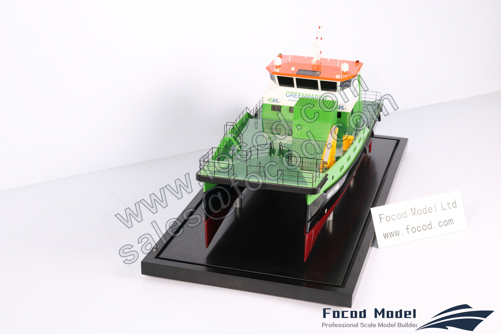 custom made model of 25.8m Offshore Supply Ship